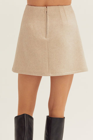 Molly Wool Blend Mini Skirt