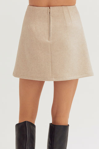 Molly Wool Blend Mini Skirt