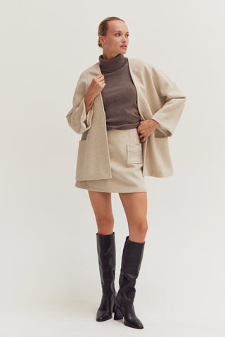 Molly Wool Blend Mini Skirt