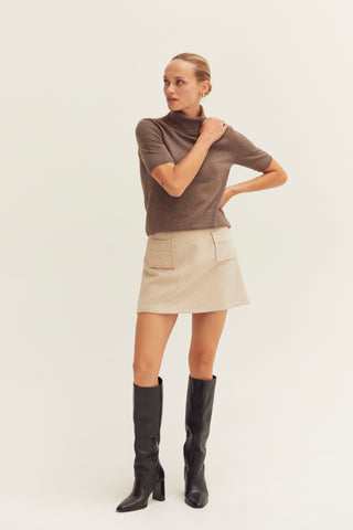 Molly Wool Blend Mini Skirt