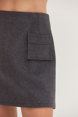 Molly Wool Blend Mini Skirt