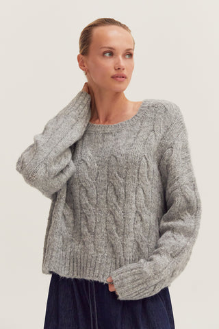Carol Cable Knit Sweater