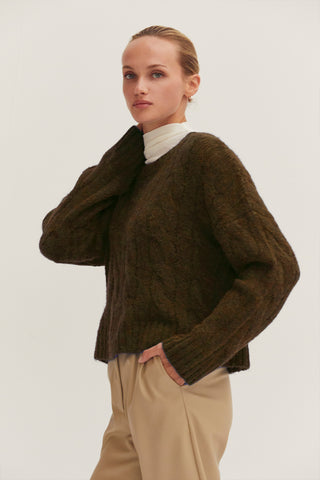Carol Cable Knit Sweater