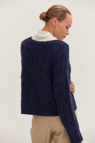Carol Cable Knit Sweater
