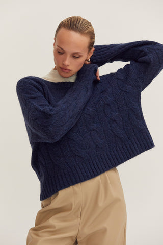 Carol Cable Knit Sweater