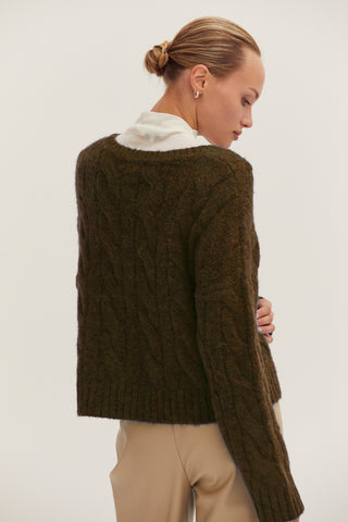 Carol Cable Knit Sweater