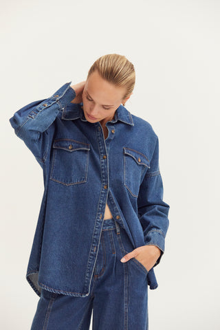 Gianna Denim Button Up Shirt
