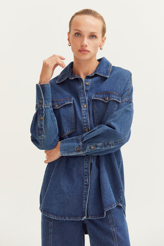 Gianna Denim Button Up Shirt