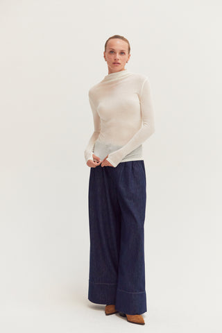 Claire Mock Neck Layering Knit Top