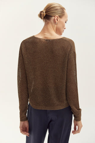 Jocelene Lurex Sweater Top