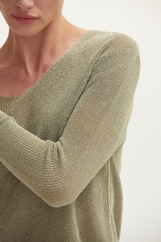 Jocelene Lurex Sweater Top