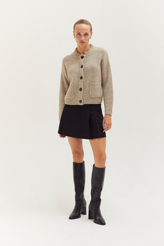 Dionne Ribbed Knit Sweater Cardigan