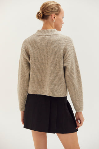 Dionne Ribbed Knit Sweater Cardigan