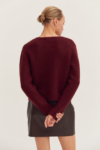 Eliza Crew Neck Cardigan