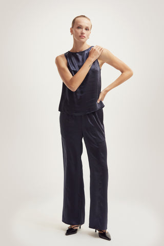 Dawn Crushed Satin Tank Top