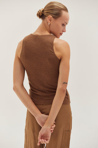 Liv Shirred Knit Tank Top