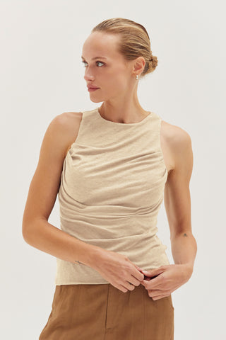 Liv Shirred Knit Tank Top
