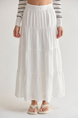 Daisy Tiered Tencel Maxi Skirt