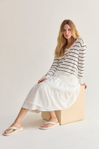 Daisy Tiered Tencel Maxi Skirt