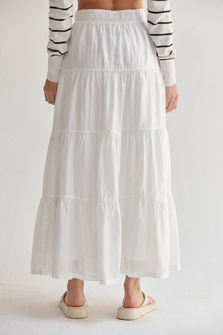 Daisy Tiered Tencel Maxi Skirt