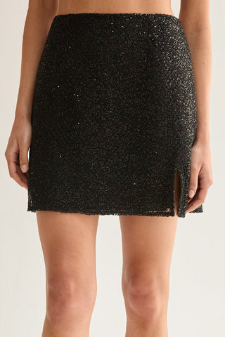 Roxanna Beaded Mini Skirt