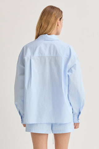 Lana Oversized Poplin Shirt Two Piece Set