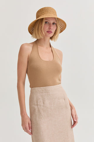 Jazzlyn Halter Knit Top