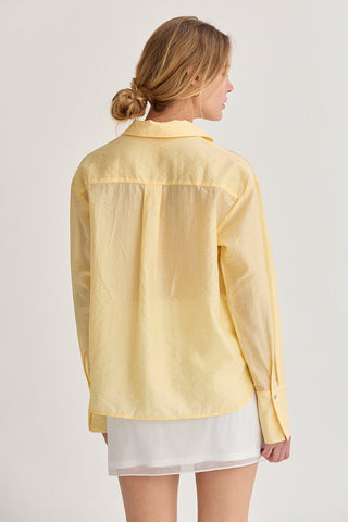 Nadia Crinkled Tencel Button Up Shirt