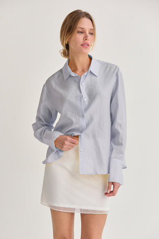 Nadia Crinkled Tencel Button Up Shirt