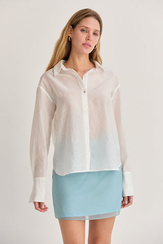 Nadia Crinkled Tencel Button Up Shirt