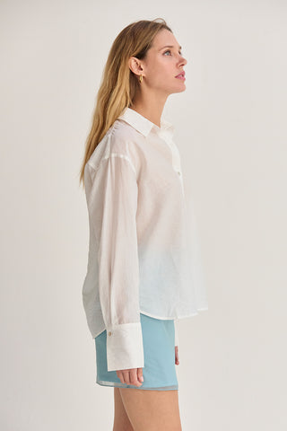 Nadia Crinkled Tencel Button Up Shirt