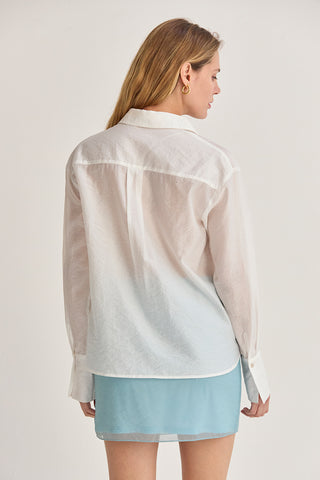 Nadia Crinkled Tencel Button Up Shirt