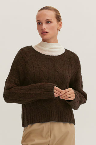 Carol Cable Knit Sweater