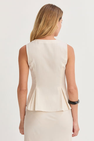 Jace Pleated Lyocell Vest