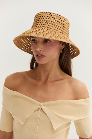 Karina Off Shoulder Elbow Sleeve Knit Top