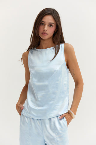 Dawn Satin Sleeveless Top