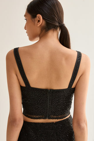 Roxanna Beaded Crop Top