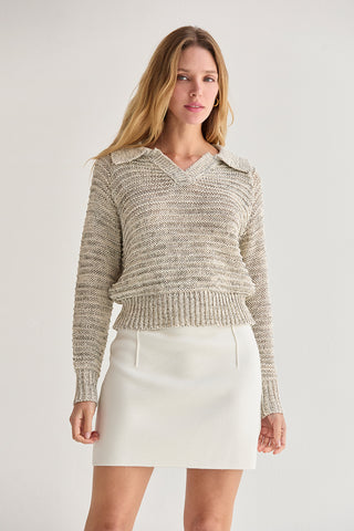Dess Marled Polo Sweater