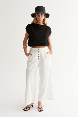 Samara Cap Sleeve Bubble Hem Top