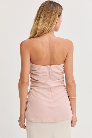 Londyn Lyocell Ruched Tube Top