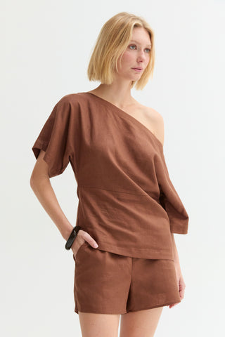Isla Easy Wear Linen Blend Shorts