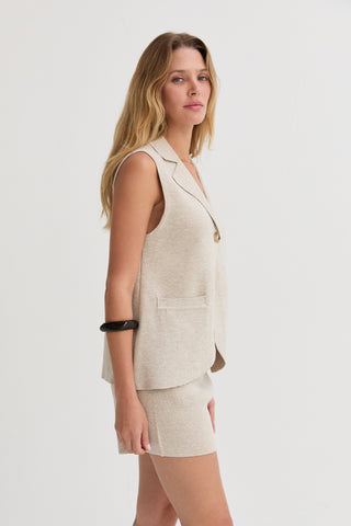 Chelsea Jacquard Knit Vest and Shorts Set