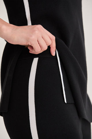 Lenny Contrast Pop Sweater Knit Two Piece Set