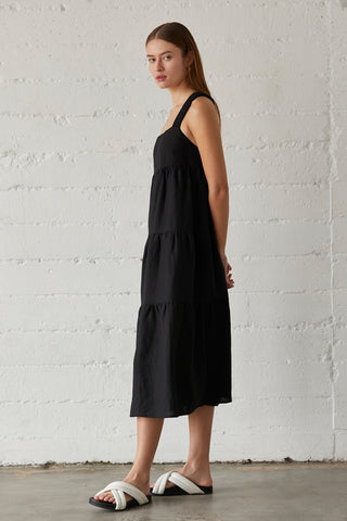 Delilah Linen-blend Midi Dress
