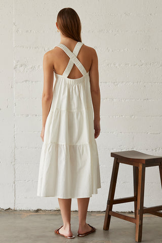 Delilah Linen-blend Midi Dress