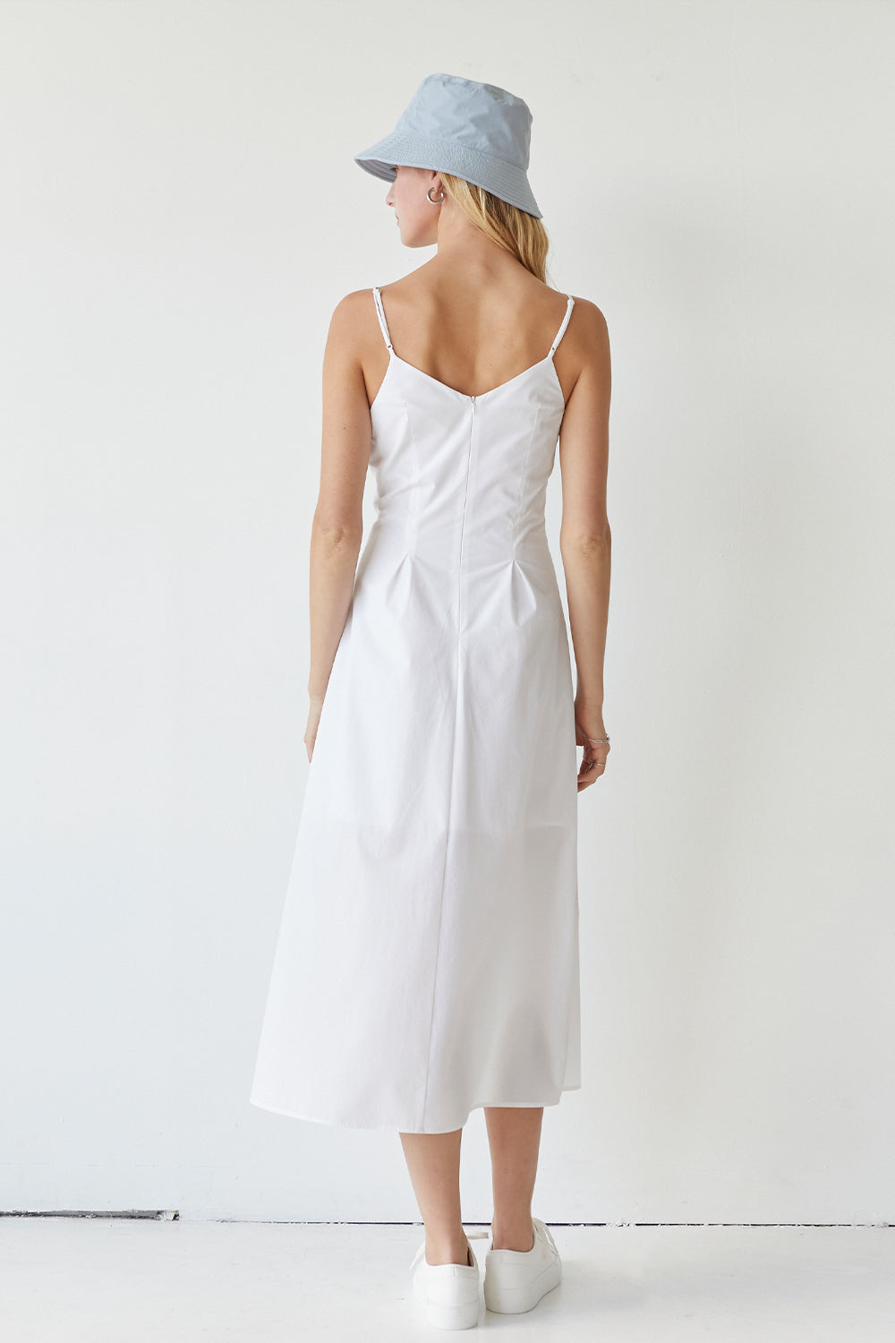 Satin trapeze dress hotsell