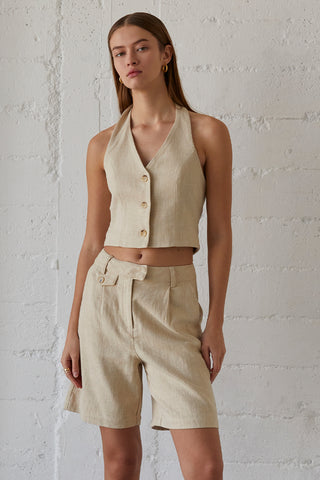 Shane Linen Bermuda Pants