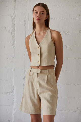 Shane Linen Bermuda Pants