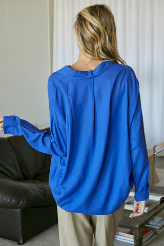 Kammy Linen-blend Blouse