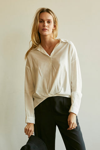 Kammy Linen-blend Blouse